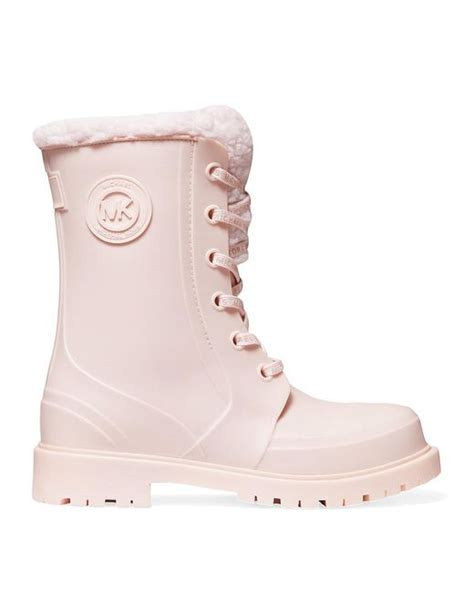 pink michael kors boots.